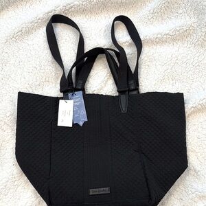 Vera Bradley |Black Quilted Change It Up Tote Bag
